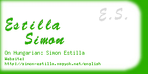 estilla simon business card